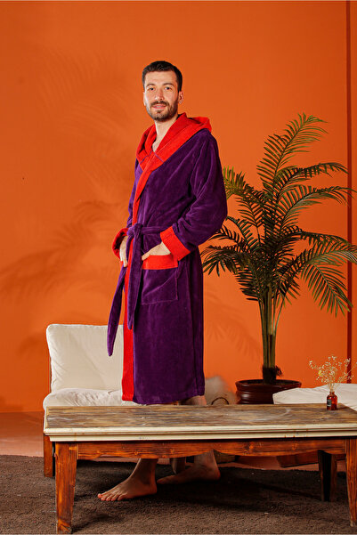 NiBU Triga Kadife Unisex Bornoz