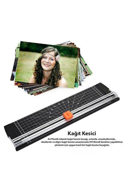 DailyTech Sürgülü Giyotin A4 Kağıt Kesme Makinası