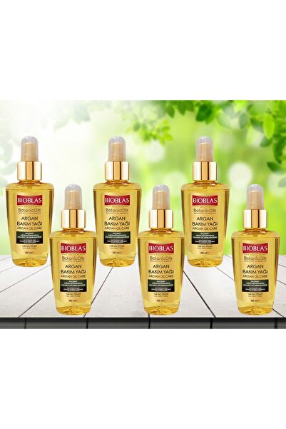 Bioblas Botanic Oils Besleyici ve Onarıcı Argan Saç Bakım Yağı 100 ml 6 adet