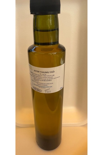 BEYPAZARI YÖRESEL ÜRÜNLERİ Soğuk Sıkım Keten Tohumu Yağı 250 Ml