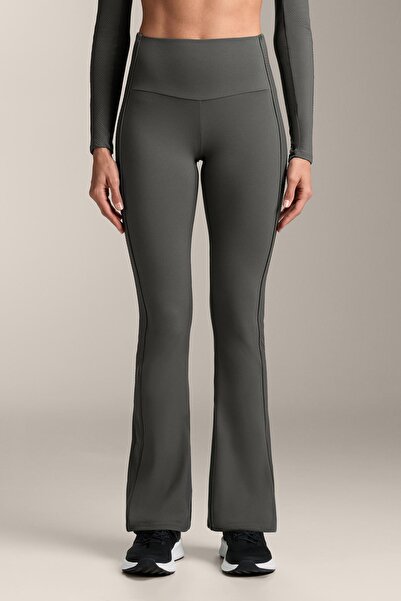 Oysho Comfortlux high rise side rib flare trousers