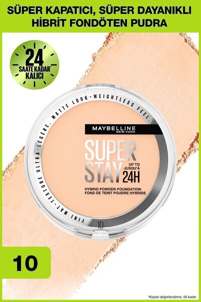 Maybelline New York SUPERSTAY HİBRİT PUDRA 10-