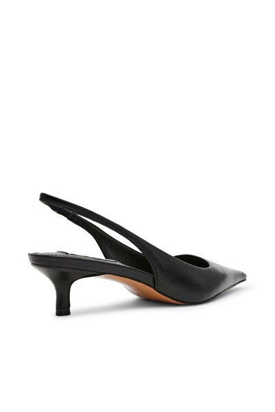 Steve Madden Womens Kari Black Paris Leather Heels