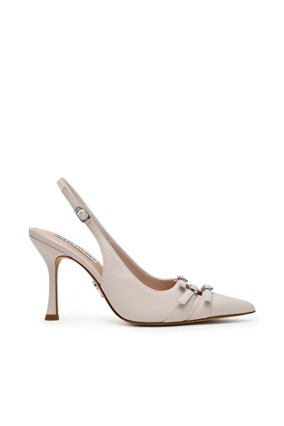 Steve Madden Womens Lookout Bone Patent Heels
