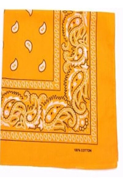 BERG ATELIER Ethnic Drop Patterned Bandana Shawl - 100% Cotton