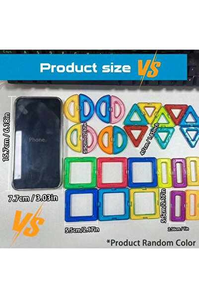 choice2 Medium Size 56pcs Magnetic Building Blocks DIY Magnets Toys medium size STEM Toys Construction Toys