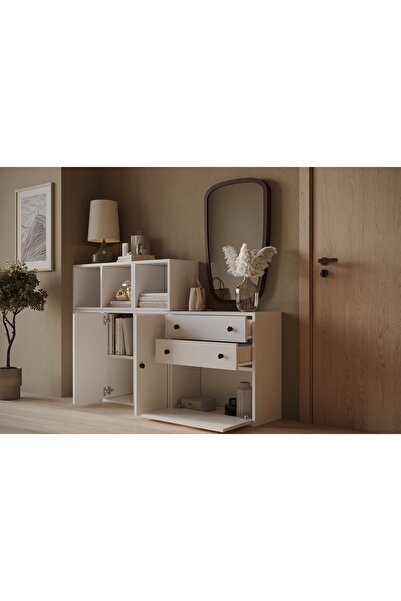 Nettrends Kapaklı ve Çekmeceli Çok Fonksiyonlu Dresuar