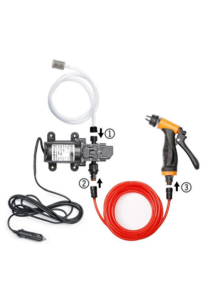 DailyTech 12v Yüksek Basınçlı Araba Yıkama Tabancası Pompası