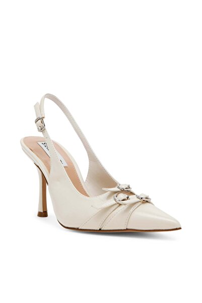 Steve Madden Womens Lookout Bone Patent Heels