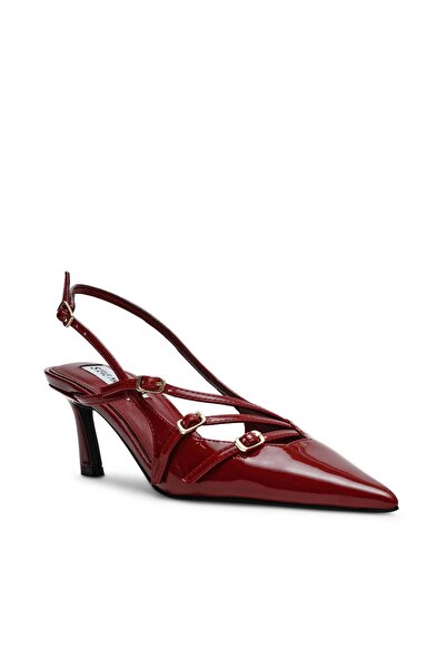 Steve Madden Womens Liana Wine Patent Heels
