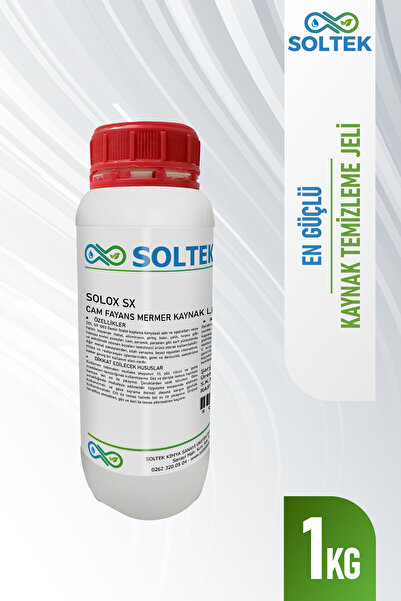 SOLTEK KİMYA Cam Fayans,Mermer,Kaynak Lekesi Temizleme Jeli - SOLOX SX 1L