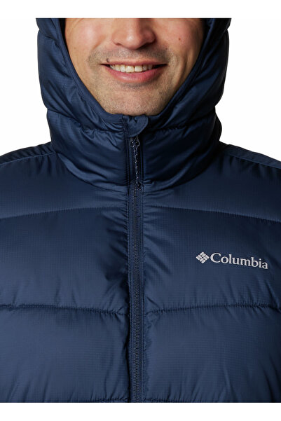 Columbia Lacivert Fivemile Butte II Kapüşonlu Erkek Mont 2086911464_WM6004