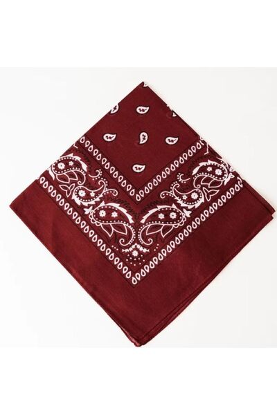 BERG ATELIER Ethnic Drop Patterned Bandana Shawl - 100% Cotton
