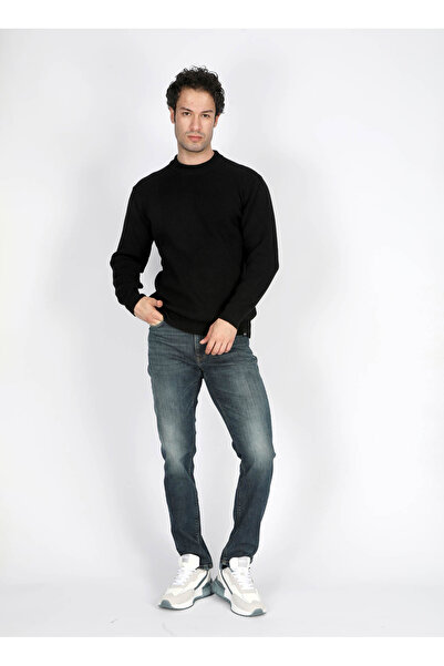 Lee Cooper Half Turtleneck Regular Fit Black Men's Sweater 251 Lcm 241055 Ruby Black