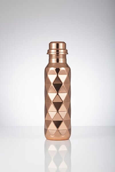 Zinnun Copper Prism Pattern Water Bottle/Flask