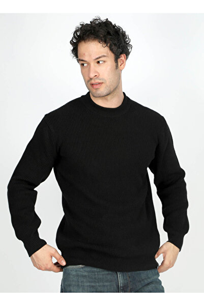 Lee Cooper Half Turtleneck Regular Fit Black Men's Sweater 251 Lcm 241055 Ruby Black