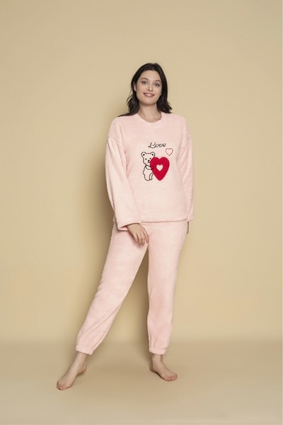 Sude HOMEWEAR Charme Bear with Heart Pattern Plush Youth Tkm