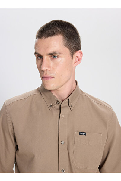 WRANGLER Relaxed Vizon Erkek Gömlek W241464208 Vizon Gömlek