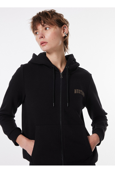 Mustang Siyah Kadın Sweatmont M4WL-SWT-1972