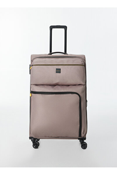 Fabrika Vizon 78x46x30 cm Büyük Boy Çekçekli Kumaş Valiz 029