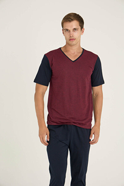 KLY New Season 2026 Men's V-Neck Summer Luxury Design Pajama Set