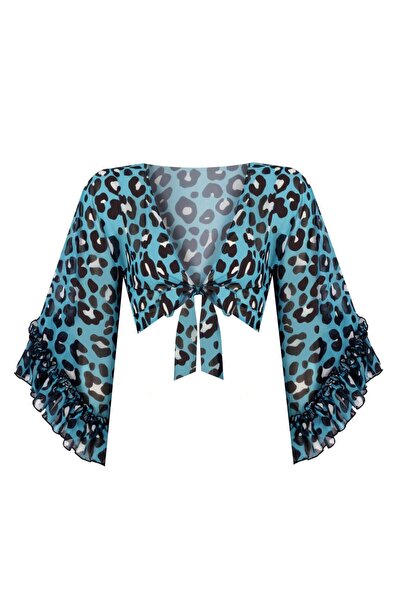 Nur Karaata Violet Blue Leo Top