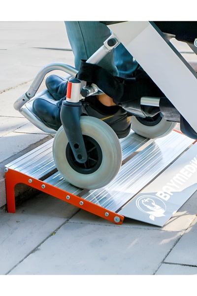 Baymedikal Eşik Rampası | Hafif, Dayanıklı, Portatif veya Sabit Kullanım 30x80cm