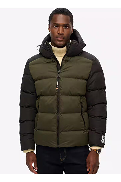 SUPERDRY Siyah Erkek Mont M5011903AB2W_HOOD COLOUR BLOCK SPOR