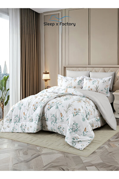 Sleep x Factory Rest Dose 6 PC Comforter Set – Soft Polyester Fabric & Fillin...