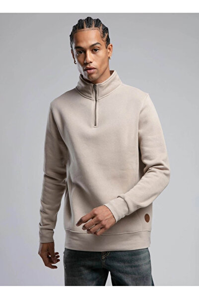 Lee Cooper Beige Men's Sweatshirt 251 Lcm 241032 Ceaser Beige