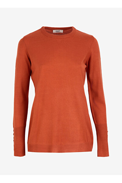 People By Fabrika Bisiklet Yaka Kiremit Kadın Kazak PBF4WL-KZK5012