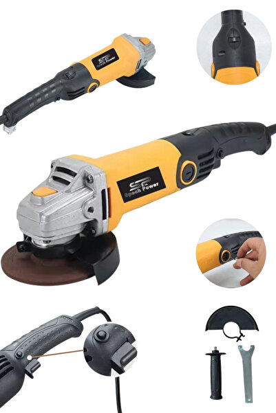 Spech Power USA 1500 Watt Bakır Sargı Devir Ayarlı 115-125 Mm Avuç Içi Spiral...