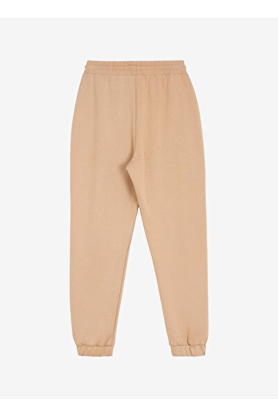 Mustang Bej Kadın Yüksek Bel Eşofman Altı M4WL-EA-1256