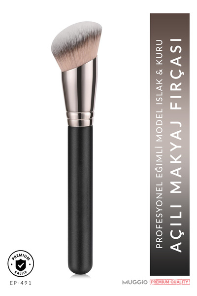 Muggio Преміум-фундамент - Рум'яна, контур і фіксуючий макіяж пензлик