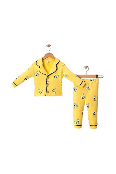 Mini Love Kids Tweety Desenli Yakalı Kız Pijama Takım