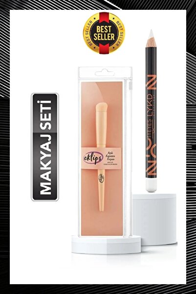 GRATİS En Favori Makyaj Seti (Açılı Kapatıcı Fırçası-101 Dazzle Beyaz Göz Kal...