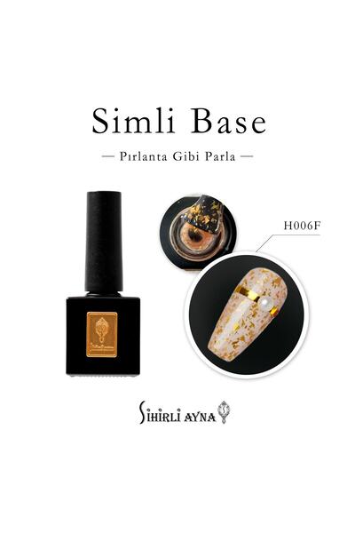 SİHİRLİ AYNA Simli Base Kalıcı Oje Nude 10ml