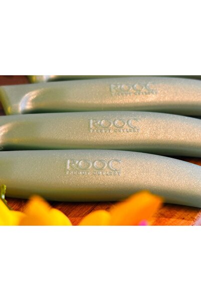 Rooc Set of 6 Ultra Sharp Serrated Blades, Water Green, 22 cm 100% Guaranteed Stainless Steel