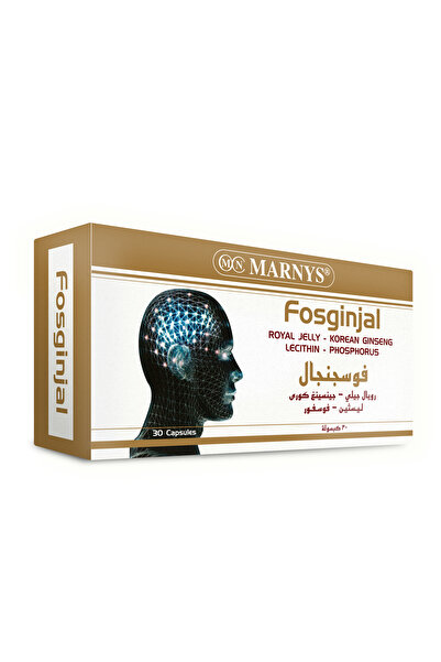 Marnys Fosginjal - Royal Jelly, Korean Ginseng, Lecithin & Phosphorus - 30 Capsules