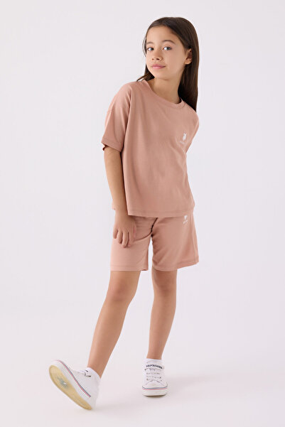 U.S. Polo Assn. Girl's Bermuda Hooded Set