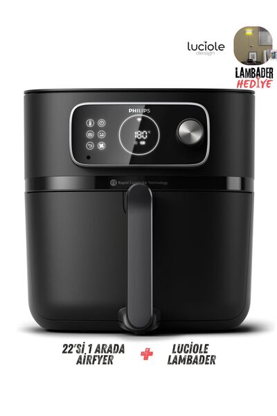 Philips 7000 Seri Airfryer Combi XXL 8,3L Connected 22'in 1 Uzaktan Bağlantılı Ultra Premium Airfryer+Lambdr