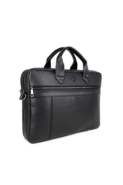 deri,se club Унисекс черна чанта за куфарче и лаптоп с множество отделения, 14 инча