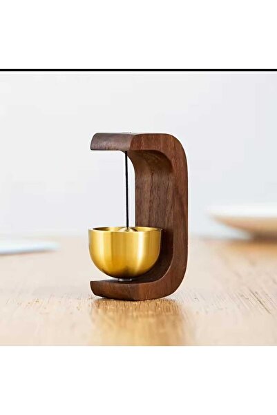 Şirin Dekoratif Zen Ahşap Kapı Zili -Kablosuz Kapı Zili