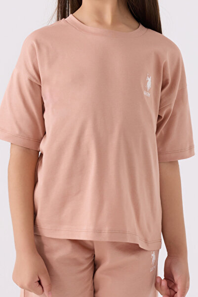 U.S. Polo Assn. Girl's Bermuda Hooded Set