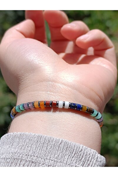 ttasdevri Doğaltaş Erkek Ve Kadın 7 Çakra Özel Tasarım Bileklik