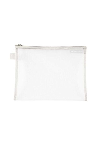 Faber Castell B5 Mesh File Gray, Zippered, Durable & Lightweight Design, Document Organization & Storage, School & Office