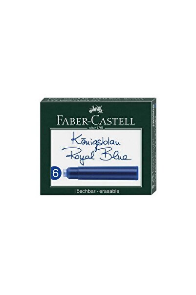 Faber Castell Dolmakalem Kartuşu Siyah 6'lı Paket