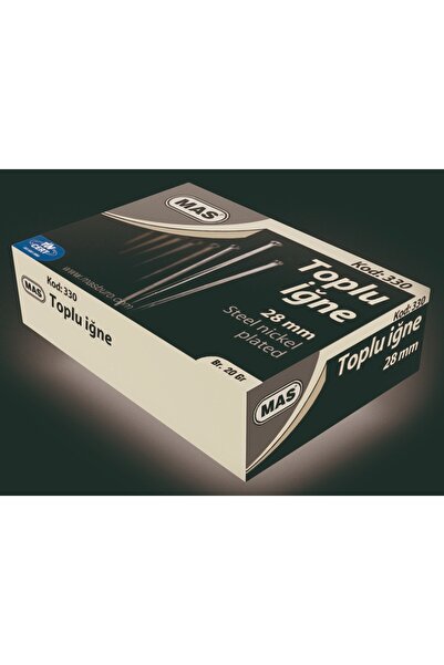 Mas 330 Nikelli Toplu İğne 20 gr 28 mm