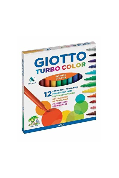 Sevimle Store Giotto Turbo Color 12'Li Felt Tip Pen 416000