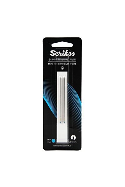 Genel Markalar Tükenmez Kalem Yedeği D1 Tükenmez Kalem Refil Medium Kısa Mavi...